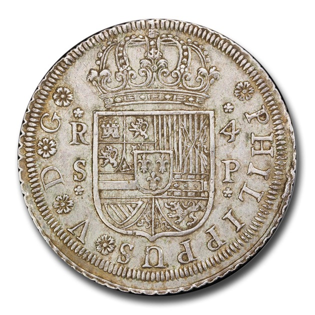 1728ǯ ���ڥ���  4�쥢�� ��� ���ӥꥢ¤ʾ�� AU-55 PCGS ����ƥ�����������