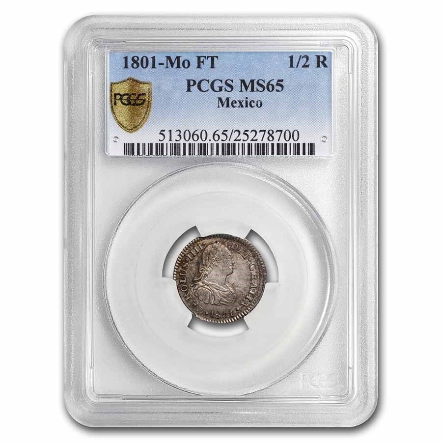 1801ǯ 4 ڥ 1/2쥢  ᥭ ᥭƥ¤ʾ MS-65 PCGS ƥ