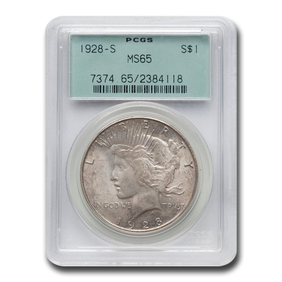 1928ǯ ԡ 顼  1ɥ С  Хƥ   ꥫ罰¤ʾ ե󥷥 MS-65 PCGS ƥ