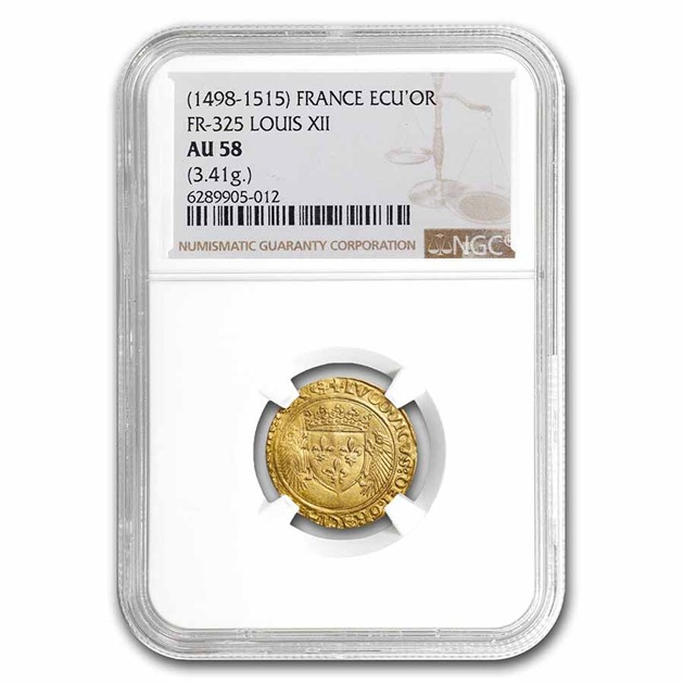 �륤12�� �ե�󥹲� ������ɡ����� �ե�� 1498-1515ǯ AU-58 NGC (Fr-325) ����ƥ�����������