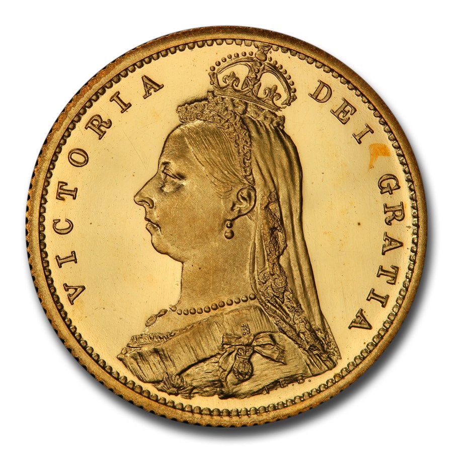 1887年 イギリス ヴィクトリア女王 ハーフ ソブリン 金貨