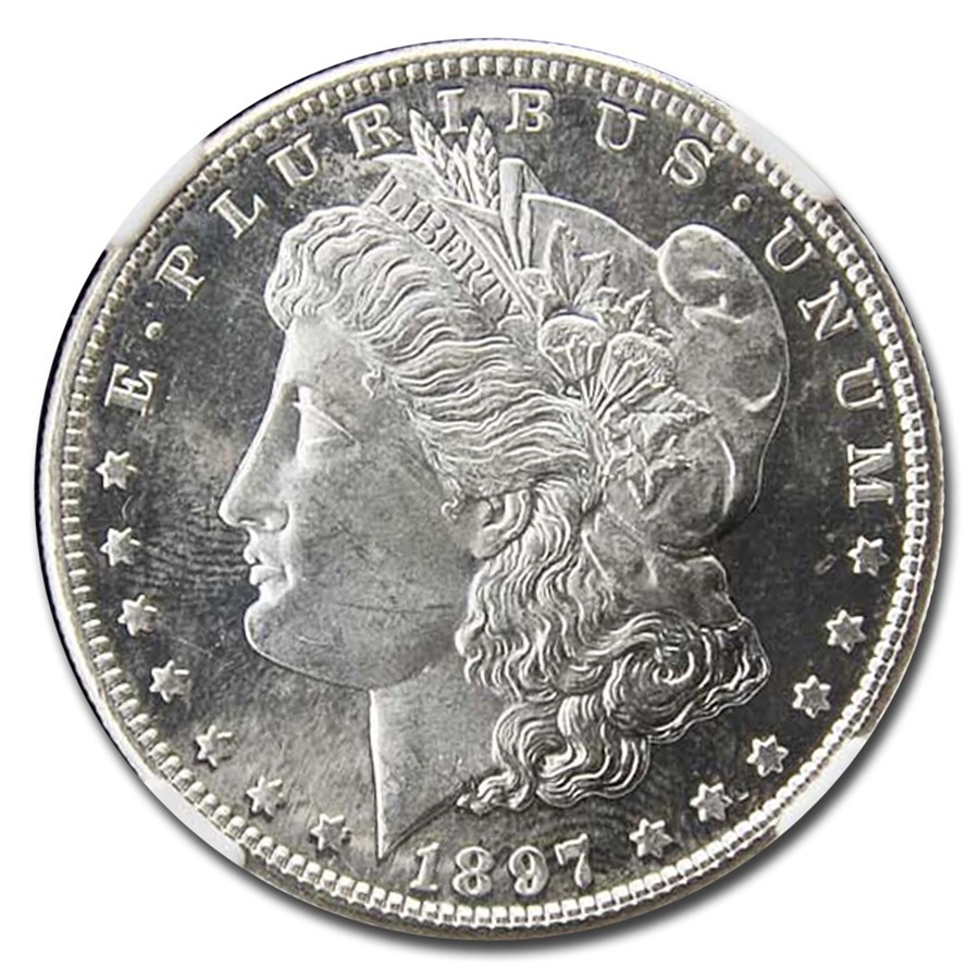 1897-P モルガンダラー NGC MS63 Morgan dollar 銀貨