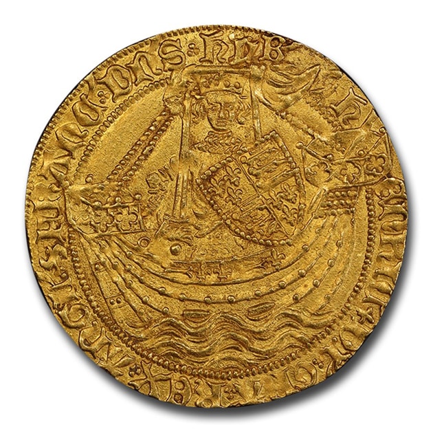 ヘンリー6世 ノーブル金貨 イギリス 1422-1430年 MS-64 PCGS