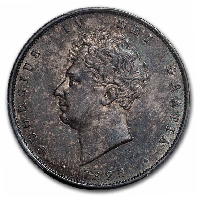 1826ǯ ���硼��4�� �����ꥹ�� �ϡ��ե��饦�� ��� �����ꥹ MS-62 PCGS ����ƥ�����������