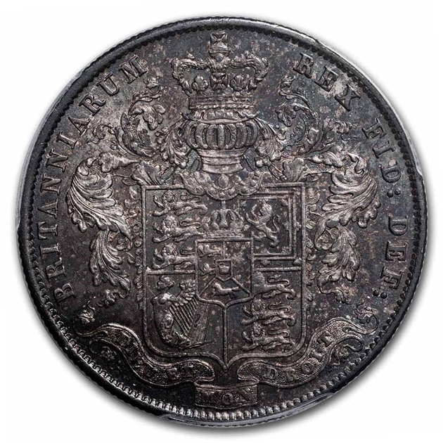 1826ǯ ���硼��4�� �����ꥹ�� �ϡ��ե��饦�� ��� �����ꥹ MS-62 PCGS ����ƥ�����������