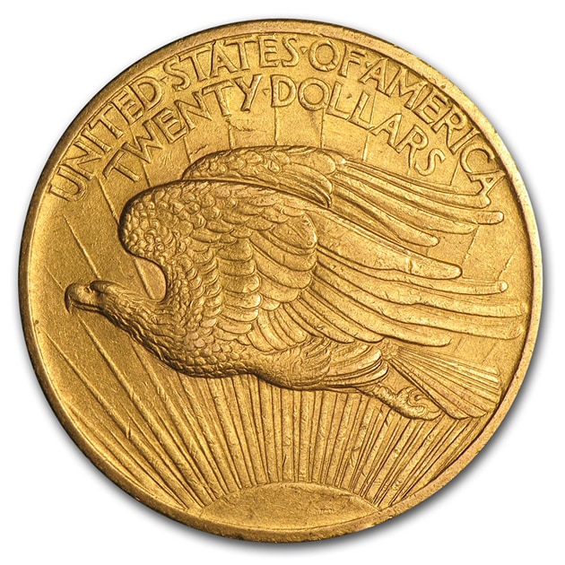 アメリカ セントゴーデンズ ダブル イーグル 20ドル金貨 1907年製