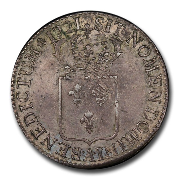 1721ǯ �륤15�� �ե�󥹹� ������ ��� �ե�� �ѥ�¤ʾ�� MS-62 PCGS ����ƥ�����������