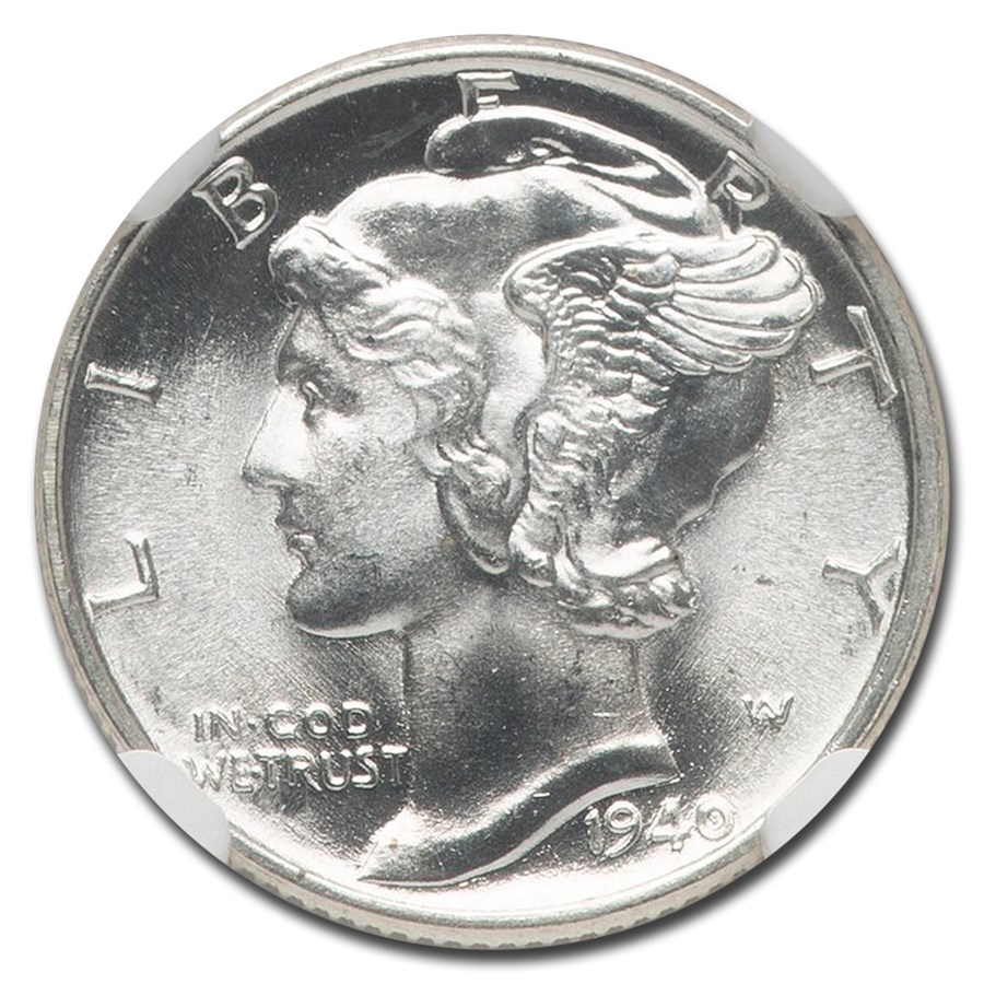 1940年 マーキュリー ダイム 銀貨 10セント シルバー コイン