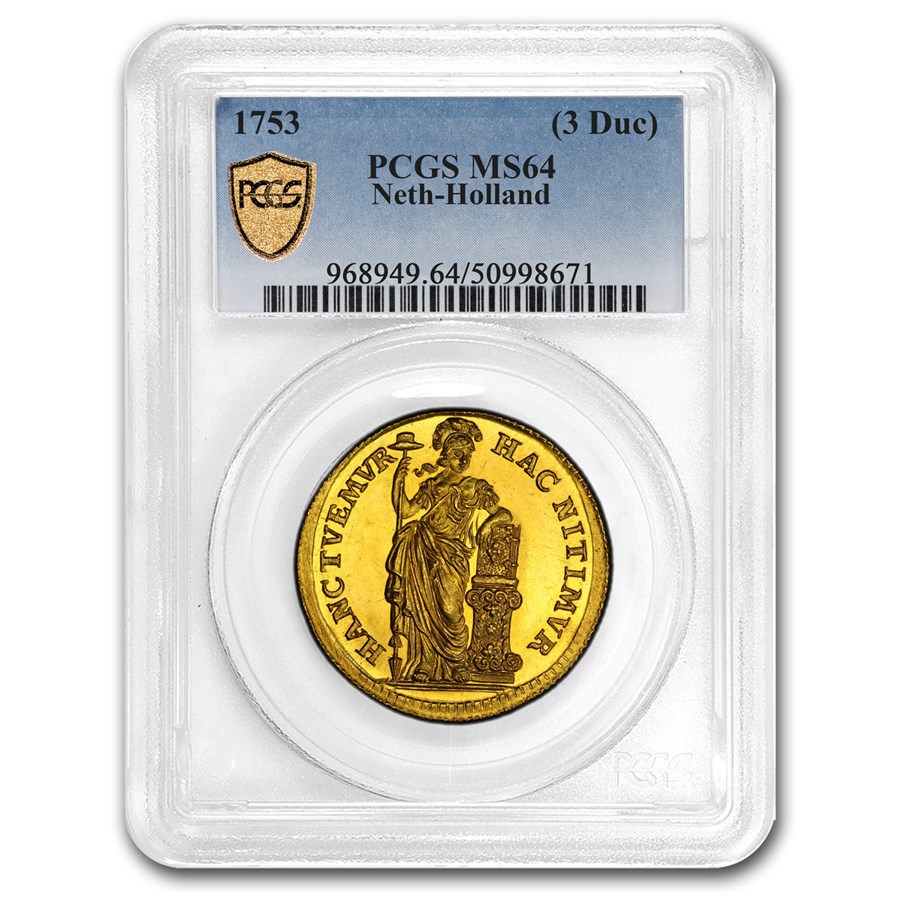 1753ǯ  ߥͥ 10С    ߥͥ륦   ¹ ͡ǥϢˮ¹  衼å MS-64 PCGS ƥ