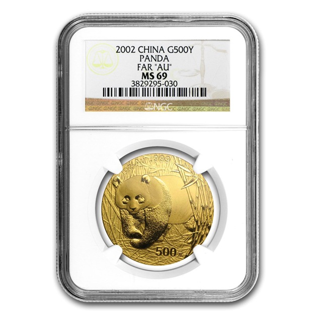 �ѥ����� 1���� 500�� 2002ǯ�� ����̱���ȯ�� MS-69 NGC (Far AU)