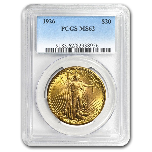 ����ꥫ ����ȥ����ǥ� ���֥� �������� 20�ɥ��� 1926ǯ�� ����ꥫ¤ʾ��ȯ�� MS-62 PCGS ����ƥ�����������