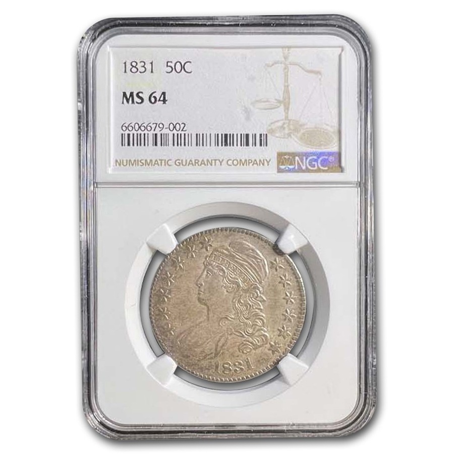1831ǯ åץ Х ϡե顼  50 С   ꥫ罰¤ʾ եǥե MS-64 NGC ƥ