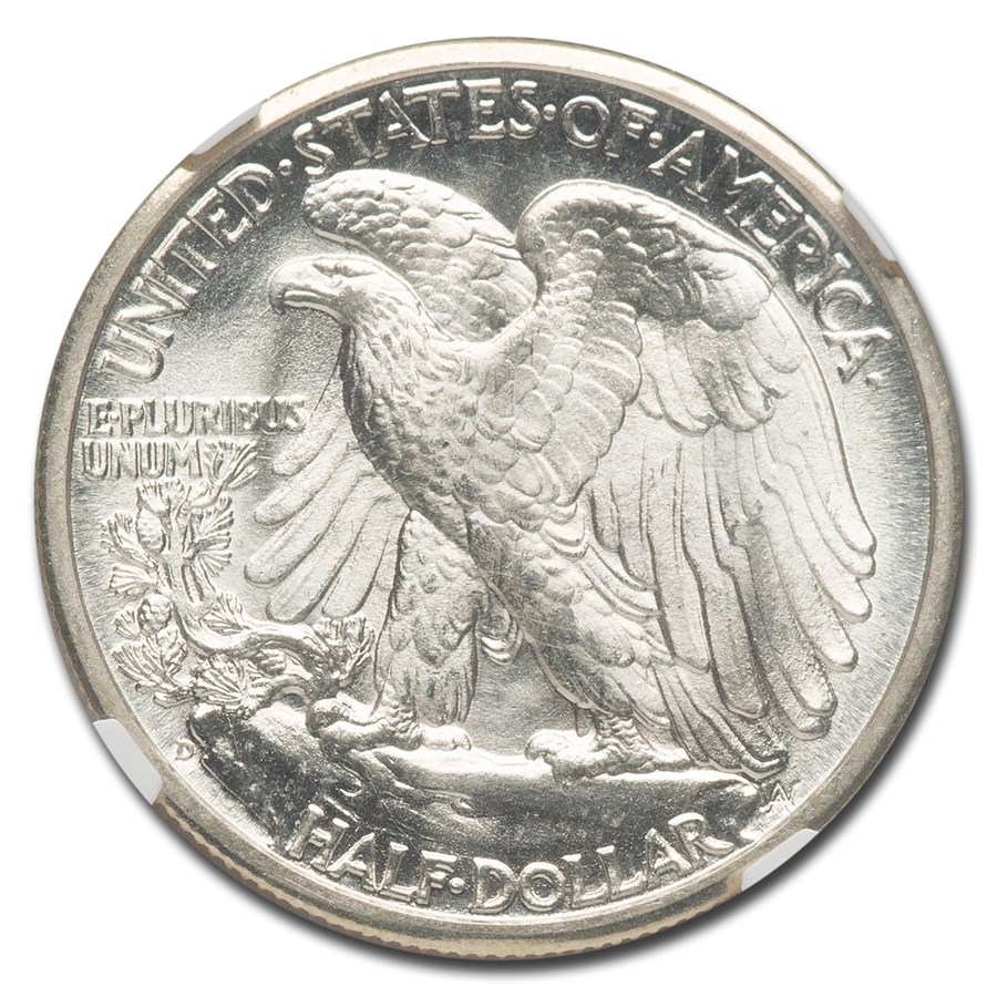 1945ǯ 󥰥Хƥ ϡե顼  50 С   ꥫ罰¤ʾ ǥС MS-67+ NGC ơ