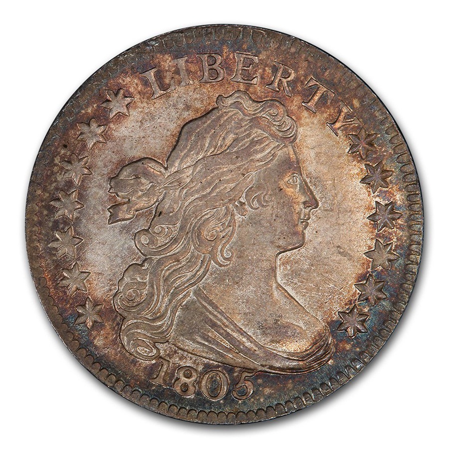 1805ǯ �ɥ쥤�ץ� �Х��� ������ ��� 10����� ����С� ������ �������� �ɥ졼�� �ɥ쥤�ץ� ����ꥫ�罰��¤ʾ�� �ե���ǥ�ե��� MS-66 PCGS (JR-2 4 Berries) ����ƥ�����������