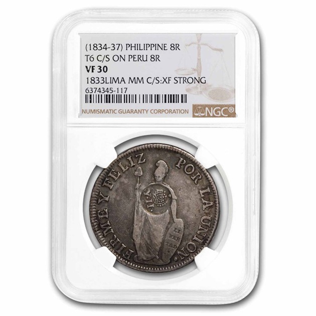 1834-1837ǯ �ե���ԥ� (���ڥ���̱��) 8�쥢�� ��� C/S �ڥ롼 ���  VF-30 NGC ����ƥ�����������