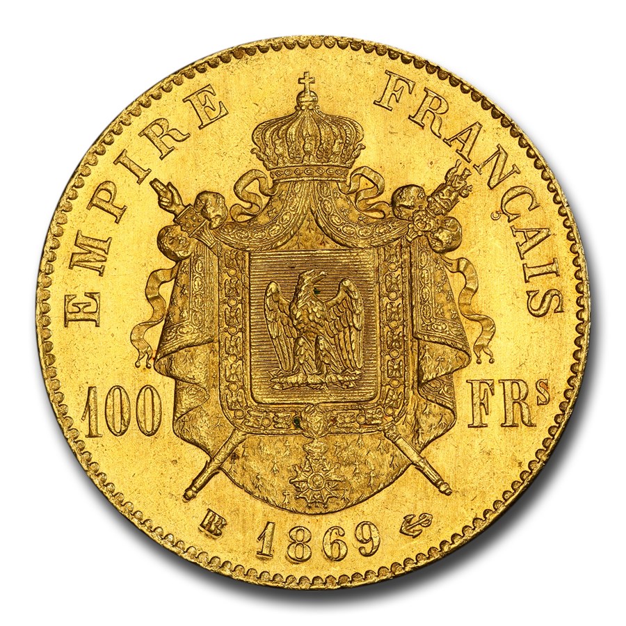 1869ǯ ե ʥݥ쥪3 100ե  ե󥹹 륤 ʥݥ쥪 ˼ ͭ    ե ȥ饹֡¤ʾ 衼å MS-63 PCGS ƥ