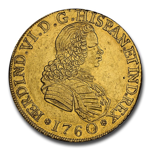 �ե���ʥ��6�� 8���������ɶ�� ���� ����ƥ����� 1759-1760ǯ AU-58 NGC ����ƥ�����������