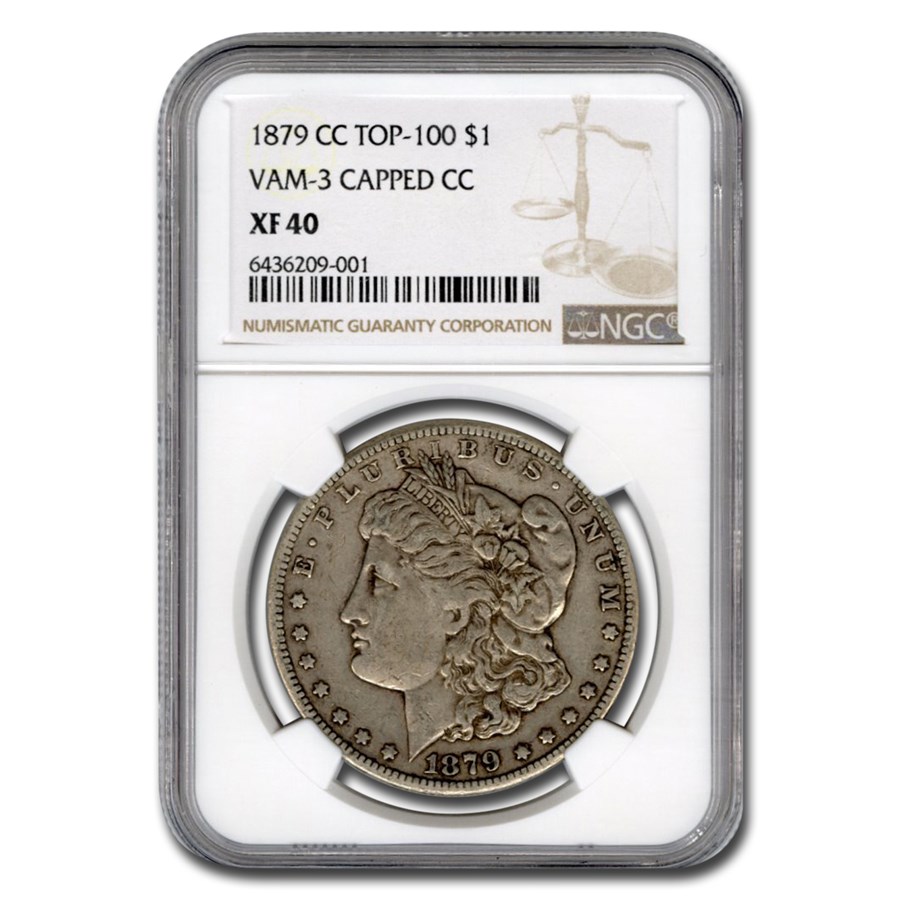 1879ǯ 륬 顼  1ɥ С  륬 إå Хƥ  ꥫ罰¤ʾ 󥷥ƥ XF-40 NGC (Capped CC, VAM 3 Top 100) ƥ