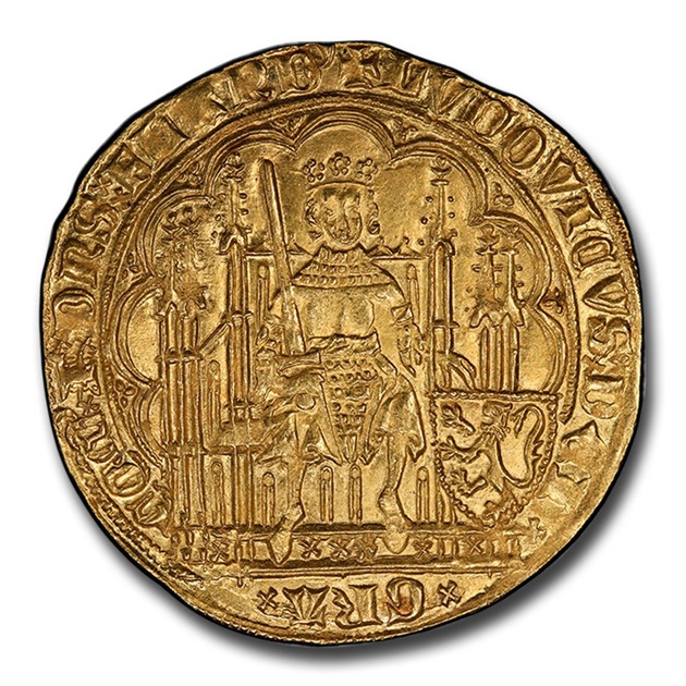 �륤2�� ���������ɡ����� �٥륮�� 1346-1384ǯ MS-64 PCGS (Fr-163) ����ƥ�����������