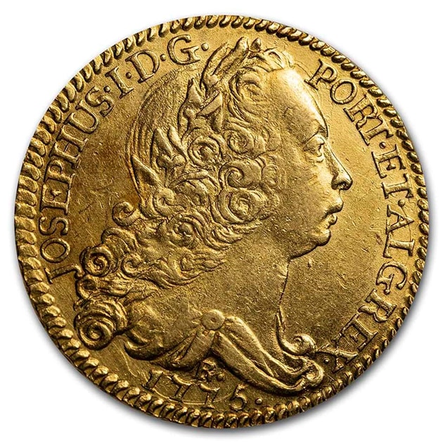 ジョゼ1世 ポルトガル国王 6400レイス金貨 ブラジル