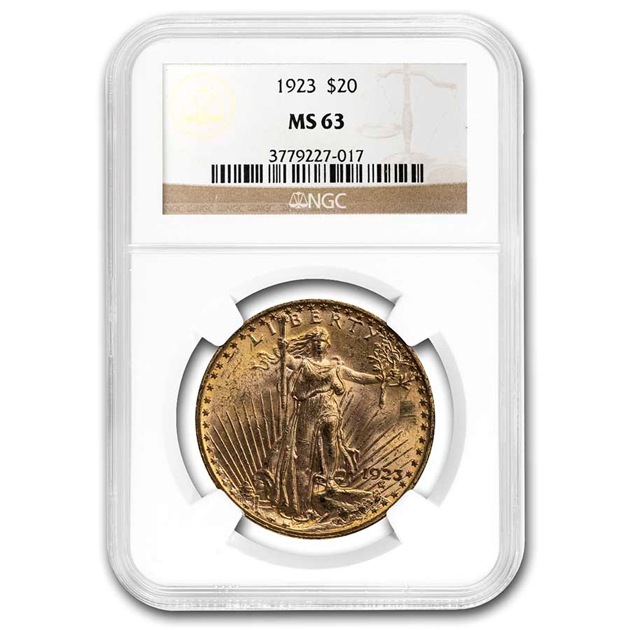 ����ꥫ ����ȥ����ǥ� ���֥� �������� 20�ɥ��� 1923ǯ�� ����ꥫ¤ʾ��ȯ�� MS-63 NGC ����ƥ�����������