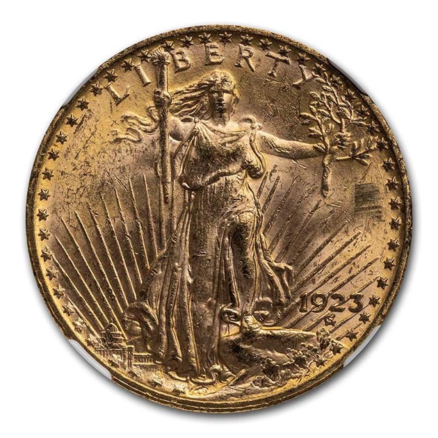 ����ꥫ ����ȥ����ǥ� ���֥� �������� 20�ɥ��� 1923ǯ�� ����ꥫ¤ʾ��ȯ�� MS-63 NGC ����ƥ�����������