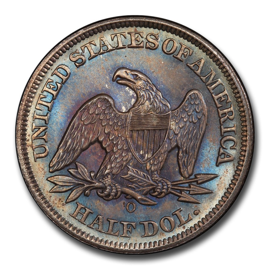 1855ǯ �����ƥå� ��Хƥ� �ϡ��ե��顼 ��� 50����� ��ͳ�ν��� �������� ����ꥫ�罰��¤ʾ�� �˥塼������� MS-66 PCGS (Arrows) ����ƥ�����������