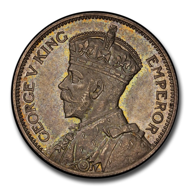 1935年 ジョージ5世 イギリス国王 インド皇帝 クラウン 銀貨