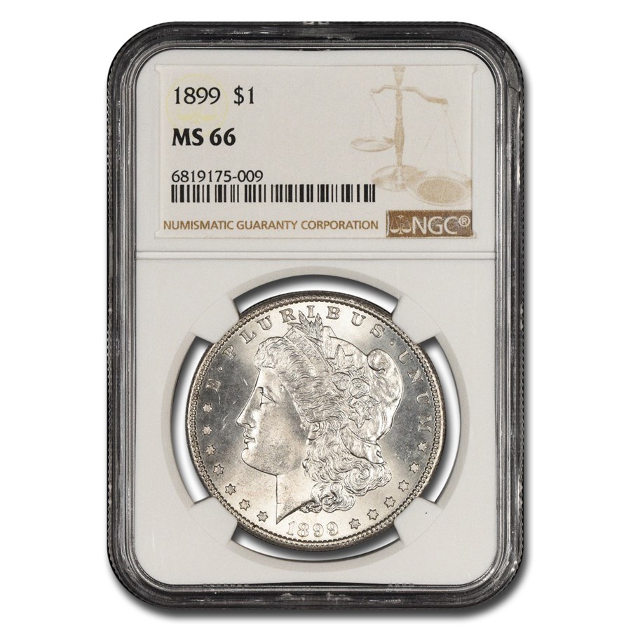 1899ǯ ��륬�� ���顼 ��� 1�ɥ� ����С� ��륬�� �إå� ��Хƥ� �������� ����ꥫ�罰��¤ʾ�� �ե���ǥ�ե��� MS-66 NGC ����ƥ�����������