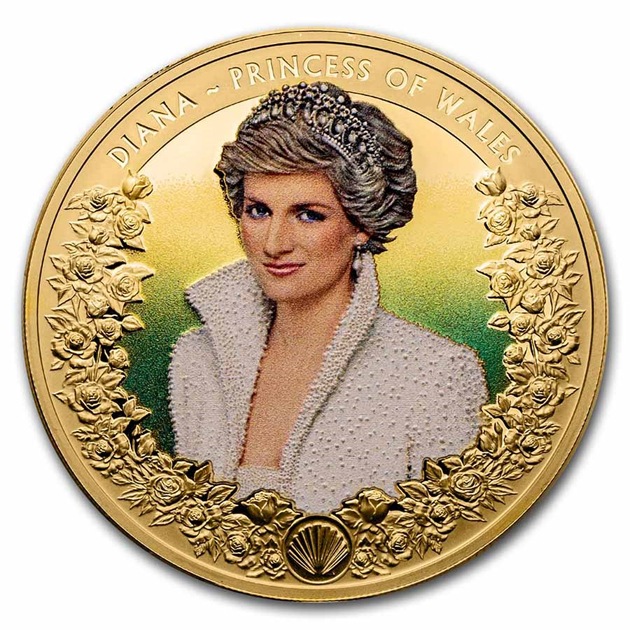 2022　ダイアナ妃　プリンセス オブ ウェールズ　1オンス　銀貨　 ダイアナ妃 プリンセス・オブ・ウェールズ金貨 1オンス プルーフ (一部