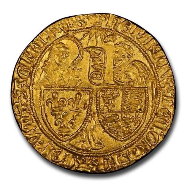ヘンリー6世 サリュードール金貨 フランス 1422-1453年 MS-64 PCGS