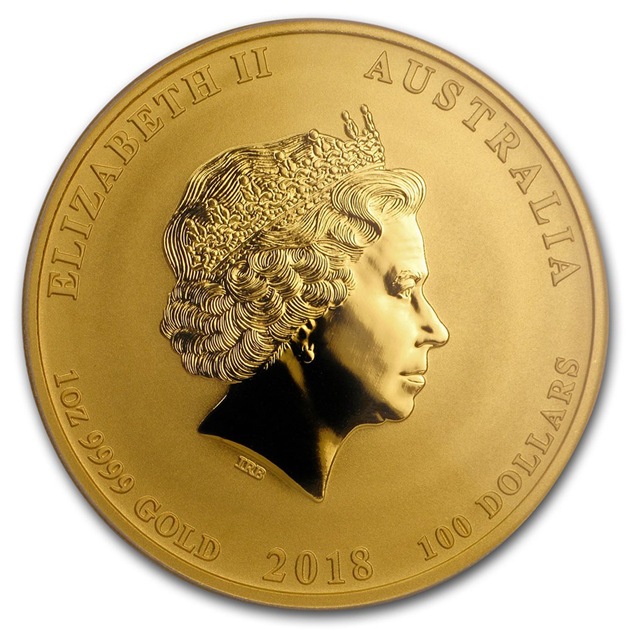 �������ȥ�ꥢ ��������� 1���� �� �ɥå� 100�ɥ� 2018ǯ�� �ѡ���¤ʾ��ȯ�� MS-70 PCGS (FS, Red Label) (���꡼��2)