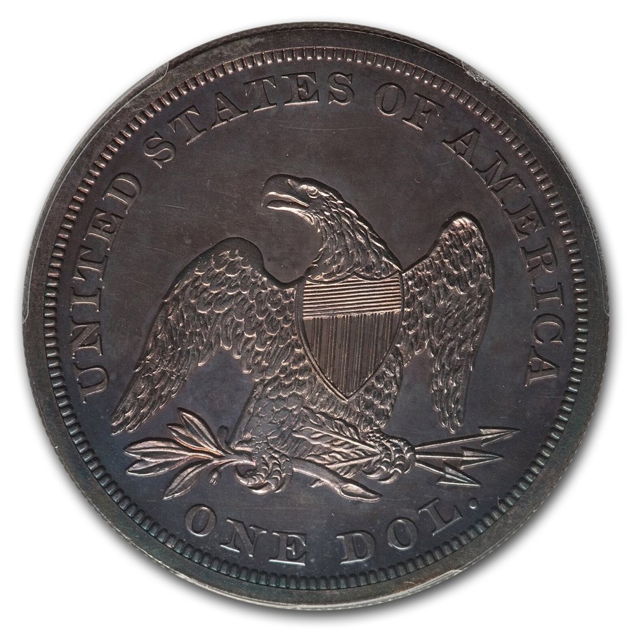 1854ǯ �����ƥå� ��Хƥ� ���顼 ��� 1�ɥ� ����С� ������ ��ͳ�ν��� �������� ����ꥫ�罰��¤ʾ�� �ե���ǥ�ե��� PR-64 ���ᥪ PCGS ����ƥ�����������