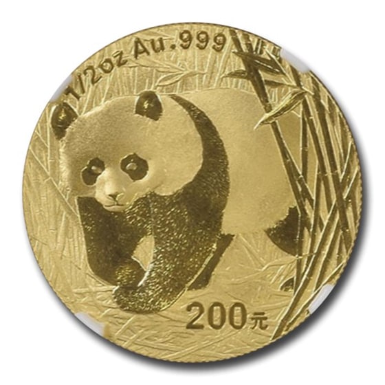 �ѥ����� 1/2���� 200�� 2001ǯ�� ����̱���ȯ�� MS-69 NGC