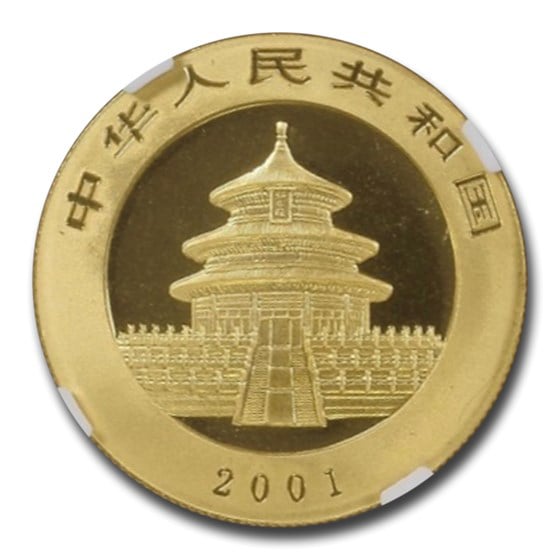 �ѥ����� 1/2���� 200�� 2001ǯ�� ����̱���ȯ�� MS-69 NGC