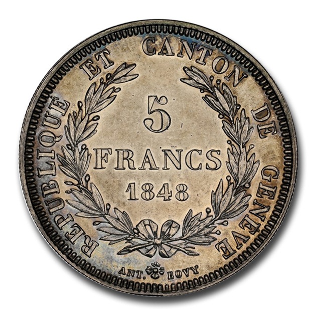 1848ǯ ������ 5�ե�� ��� MS-62 NGC ����ƥ�����������