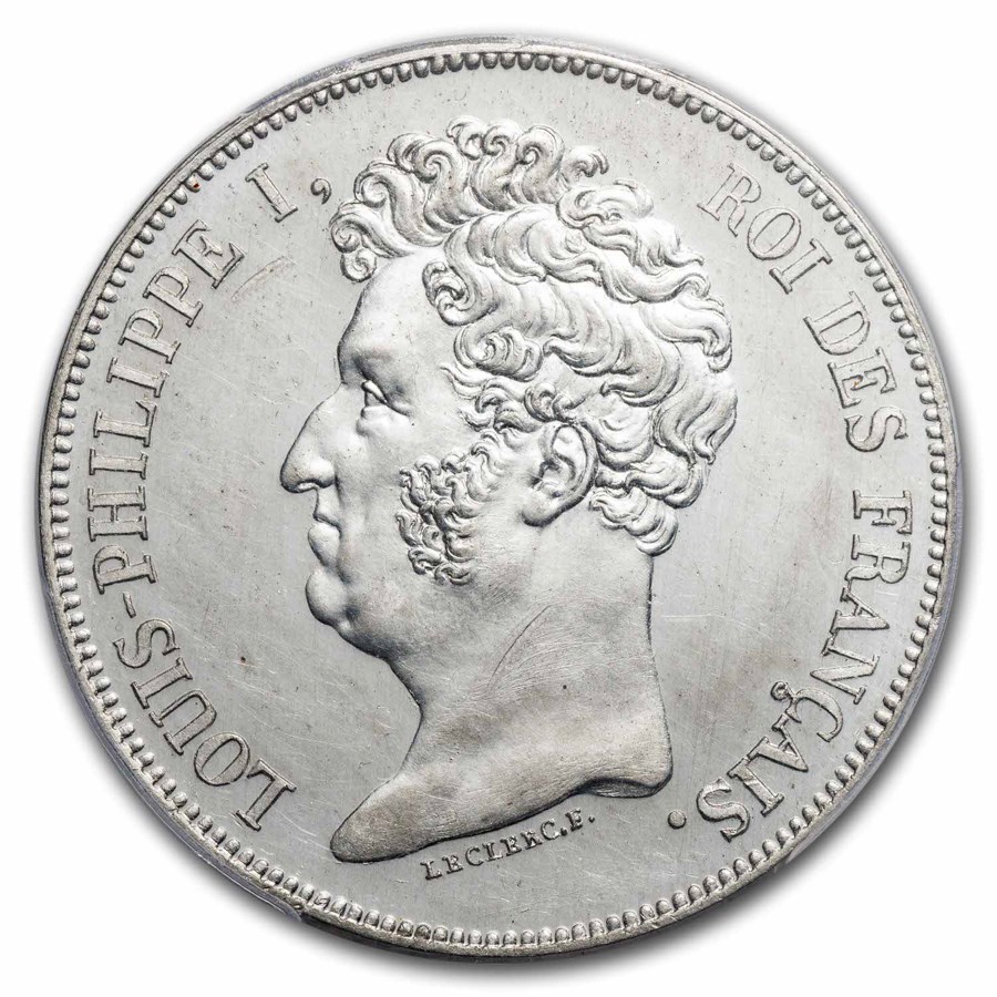 フランス 5フラン 1836年 ルイ・フィリップ1世 銀貨 da2012