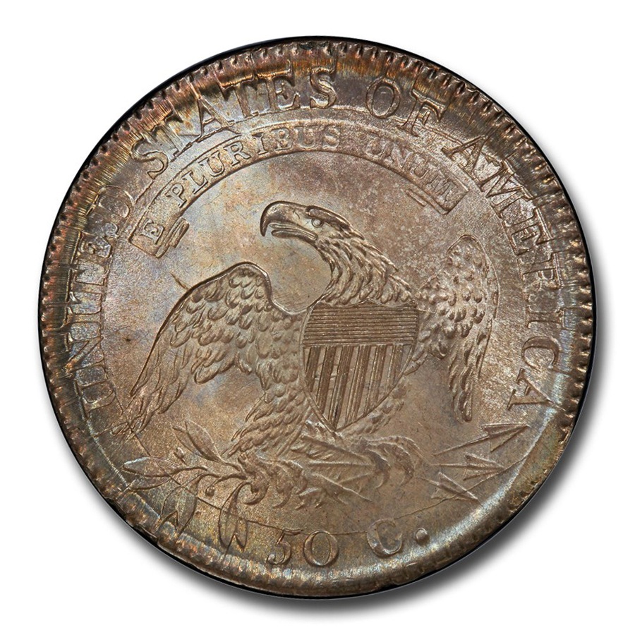 1811ǯ ����åץ� �Х��� �ϡ��ե��顼 ��� 50����� ����С� ������ ���� �������� ����åץ� ����ꥫ�罰��¤ʾ�� �ե���ǥ�ե��� MS-66+ PCGS (Overton 107, Small 8) ����ƥ�����������