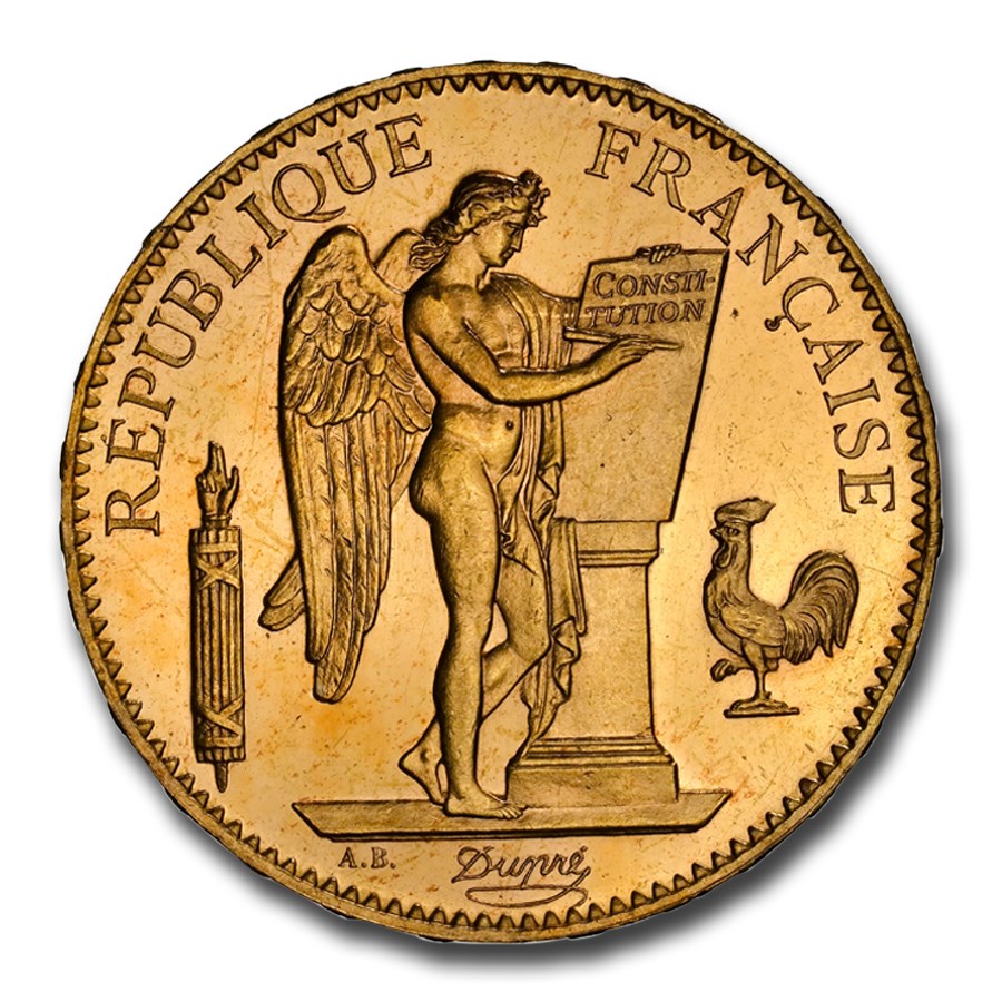 幸運☆NGC☆1877A MS62☆フランス 金貨 エンジェル 鶏 幸運☆NGC☆1877A MS62☆フランス 金貨 エンジェル 鶏