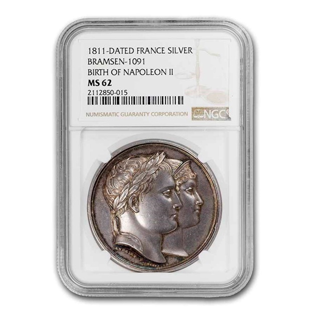 1811ǯ �ե�󥹹��� �ʥݥ쥪��1�� / �ޥ꡼ �륤���� �ʥݥ쥪��2�� ������ǰ �� ������ ������ �ե�� MS-62 NGC ����ƥ�����������