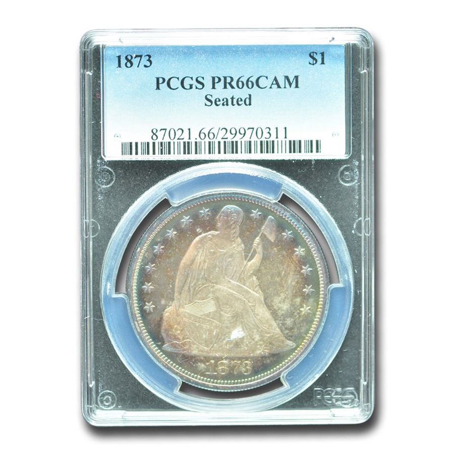 1873ǯ �����ƥå� ��Хƥ� ���顼 ��� 1�ɥ� ����С� ������ ��ͳ�ν��� �������� ����ꥫ�罰��¤ʾ�� �ե���ǥ�ե��� PR-66 ���ᥪ PCGS ����ƥ�����������