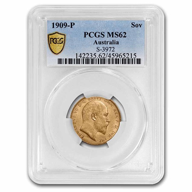 ���ɥ��7�� �����ꥹ�� ���֥���� �������ȥ�ꥢ �ѡ���¤ʾ�� 1909ǯ�� MS-62 PCGS ����ƥ�����������