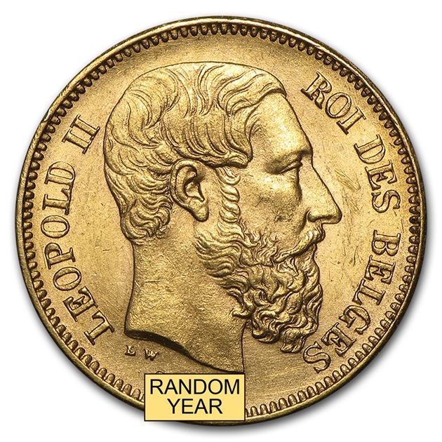 レオポルド2世 ベルギー国王 20フラン金貨 ベルギー ブリュッセル 王立