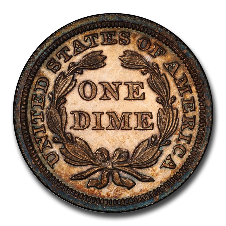 1849ǯ �����ƥå� ��Хƥ� ������ ��� 10����� ����С� ������ ��ͳ�ν��� �������� ����ꥫ�罰��¤ʾ�� �ե���ǥ�ե��� PR-65 PCGS CAC ����ƥ�����������