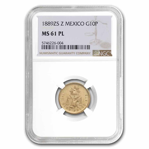 ᥭ 10ڥ ᥭ ƥ¤ʾ 1889ǯ MS-61 NGC (PL) ƥ