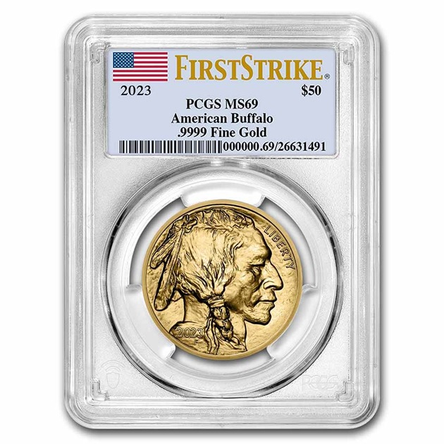 ����ꥫ �Хåե����� ����ǥ������� 1���� 50�ɥ� 2023ǯ�� ����ꥫ¤ʾ��ȯ�� MS-69 PCGS (FirstStrike®)