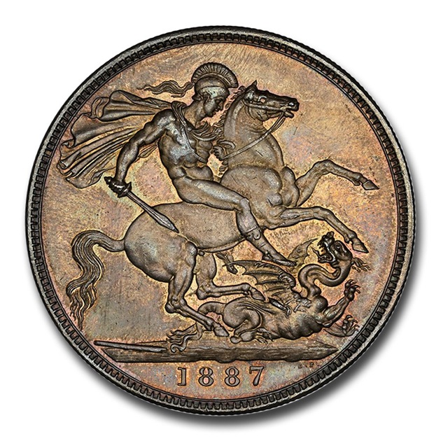 1887ǯ �������ȥꥢ���� ���饦�� ��� ����ӥ꡼�إå� �ӥ��ȥꥢ �����ꥹ MS-64 NGC ����ƥ�����������