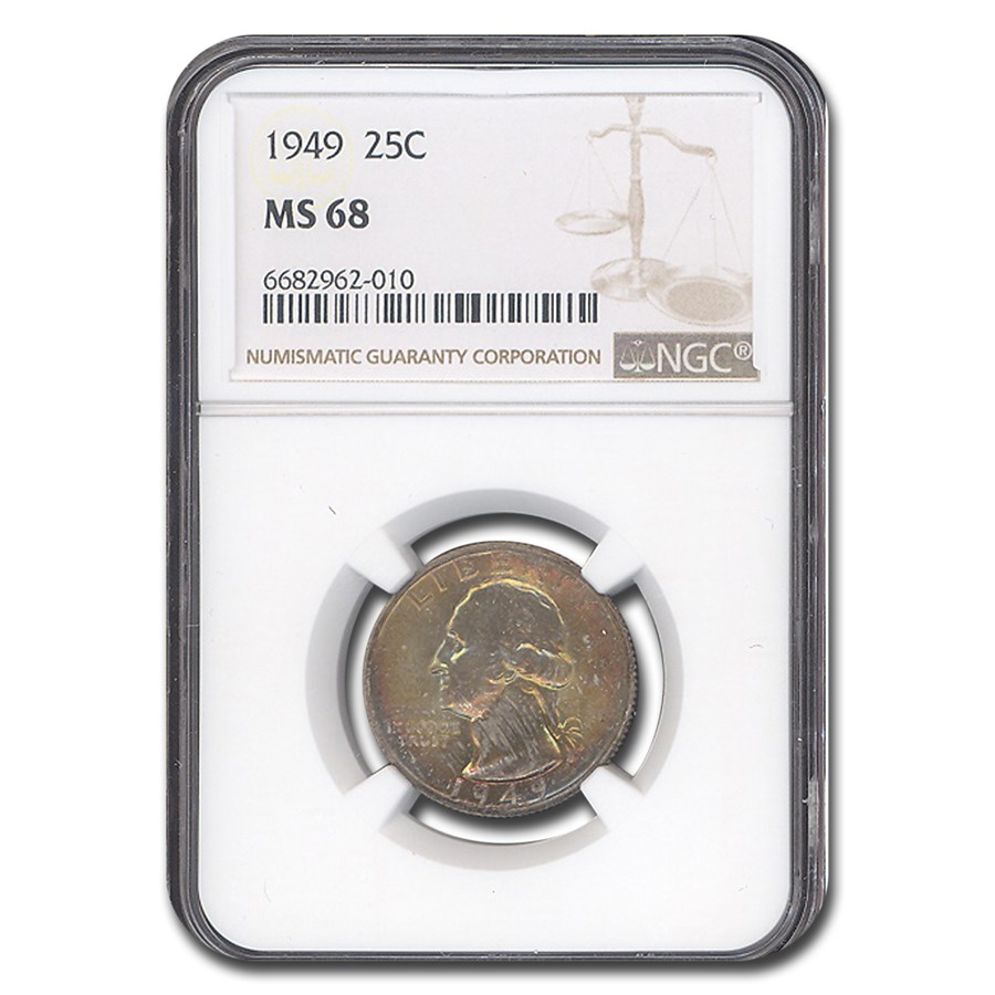1949ǯ ꥫ 亮ȥ  顼  25 С 奢ꥫ 硼亮ȥ  ꥫ罰¤ʾ եǥե MS-68 NGC ơ