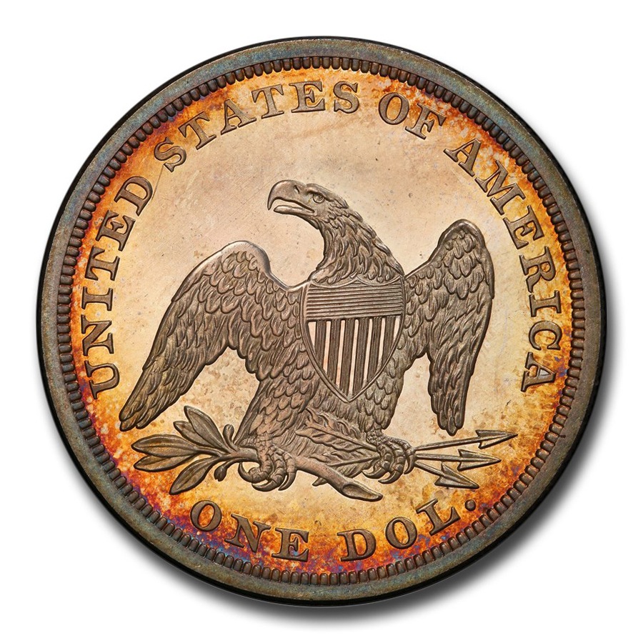 1854ǯ �����ƥåɥ�Хƥ� ���顼 ��� 1�ɥ� ����С� ������ ��ͳ�ν��� �������� ����ꥫ�罰��¤ʾ�� �ե���ǥ�ե��� PR-65 ���ᥪ PCGS ����ƥ�����������