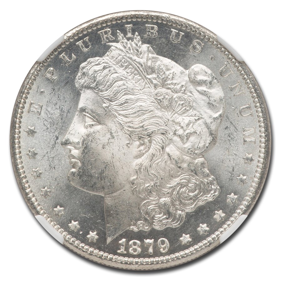 モルガンダラー銀貨　1879年　アメリカ銀貨 1879年 モルガン ダラー 銀貨 1ドル シルバー モルガン ヘッド